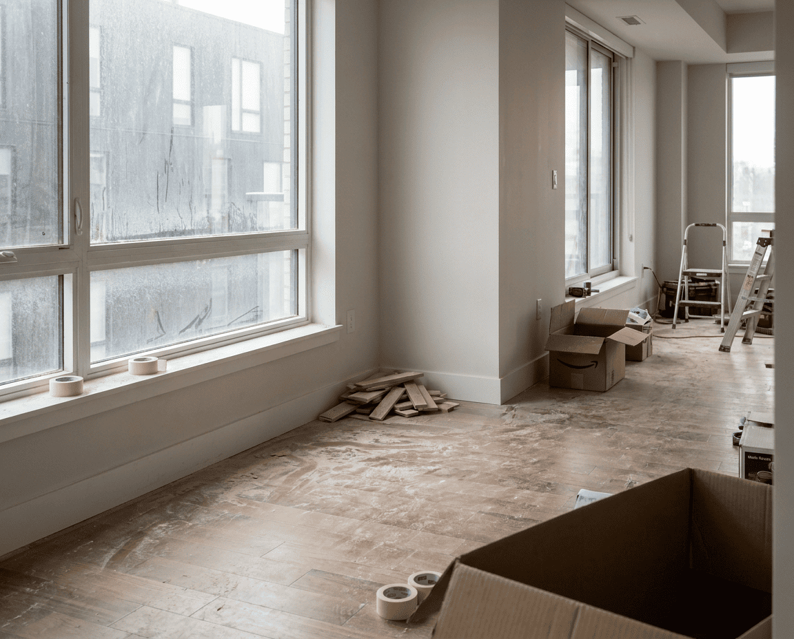 Firefly_Realistic apartment after construction before cleaning, fine dust on floor, construct 194851 (1)